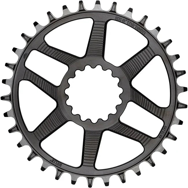 e*thirteen Helix R Chainring - 30t 11/12-Speed 52/55mm Flip Flop CL 3.5mm Offset e*thirteen DM BLK - Bicycle Warehouse