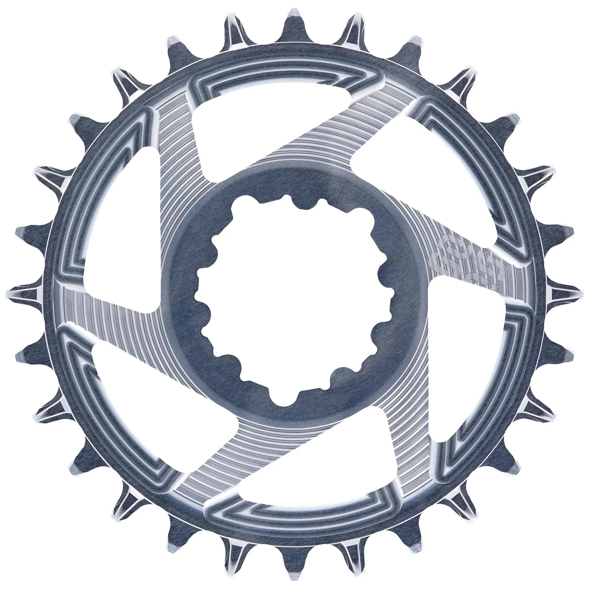 Helix R Guidering (3mm Offset) 3-Bolt 34t Gray - Bicycle Warehouse