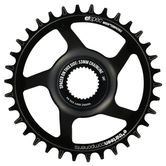 e*thirteen e*spec Steel Direct Mount Chainring - 36T Bosch CX Gen4 CL 53/55 via Spacer BLK - Bicycle Warehouse