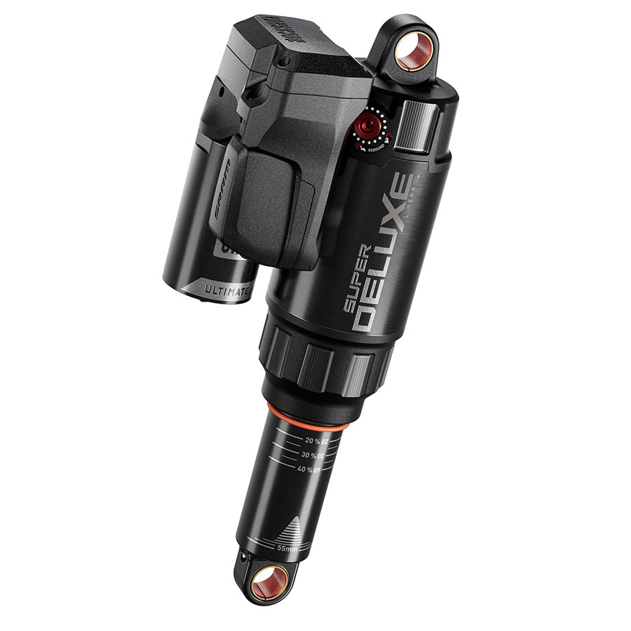 RockShox Super Deluxe FLT Attendant D1 Rear shock 230x65 Shaft Eyelet: Standard Body Eyelet: Standard Token Loc 3 Reb55/Comp37 Mid4-Lock6 Trek Slash 2023+Gen6