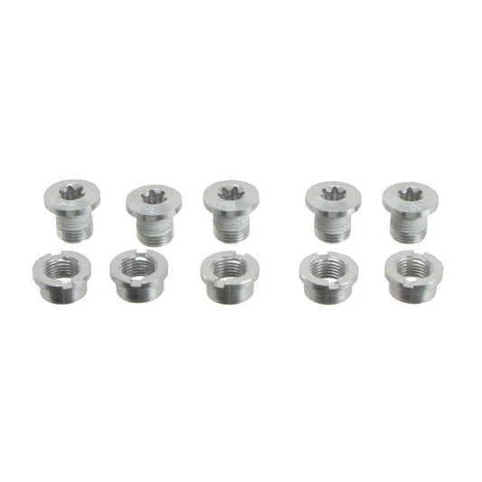 Torx Single Ring Bolt Set Silver Aluminum - Bicycle Warehouse