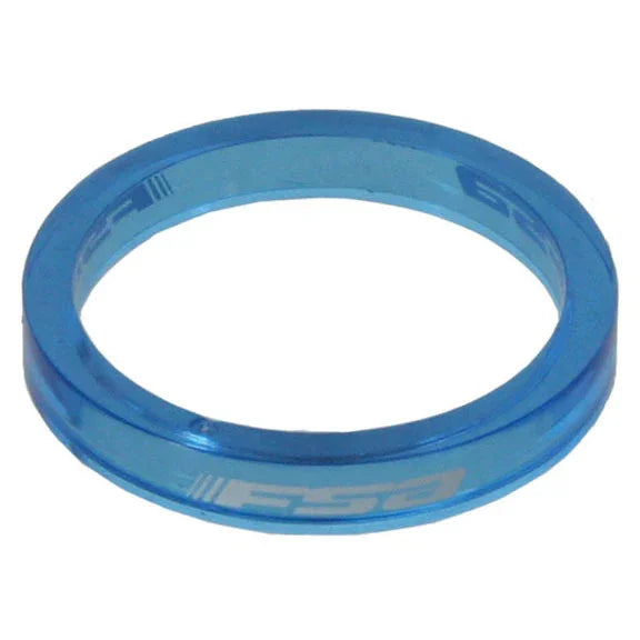 PolyCarb Headset Spacer 1-1/8"x5mm Blue 10/C - Bicycle Warehouse
