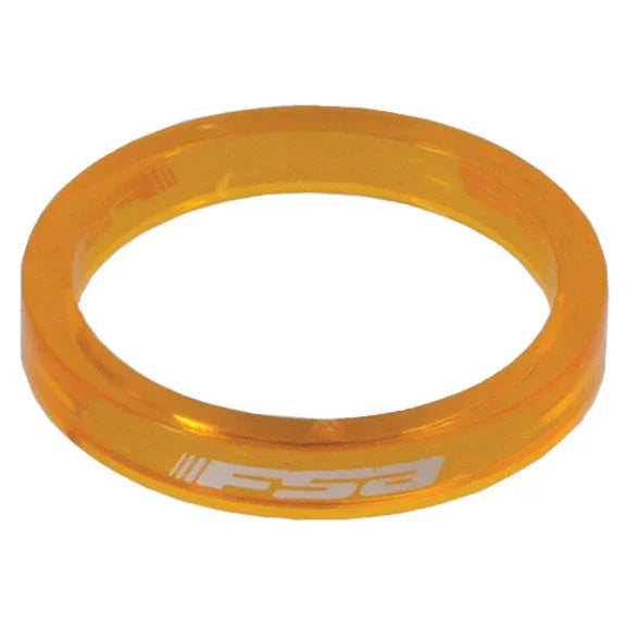 PolyCarb Headset Spacer 1-1/8"x5mm Orange 10/C - Bicycle Warehouse