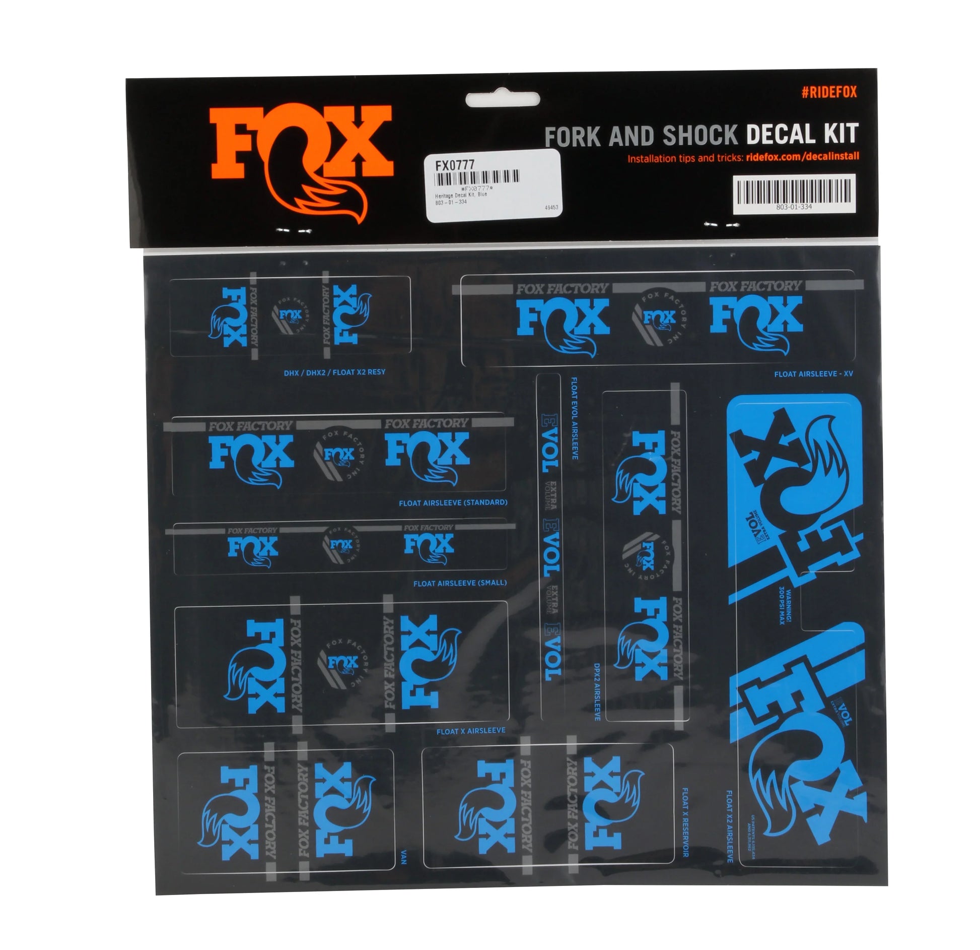 Heritage Decal Kit Blue - Bicycle Warehouse
