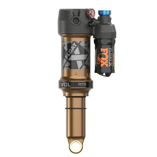 FOX FLOAT X Factory Rear Shock - Trunnion Metric 205 x 60 mm 0.2 Spacer 2-Position Lever EVOL LV Kashima Coat - Bicycle Warehouse