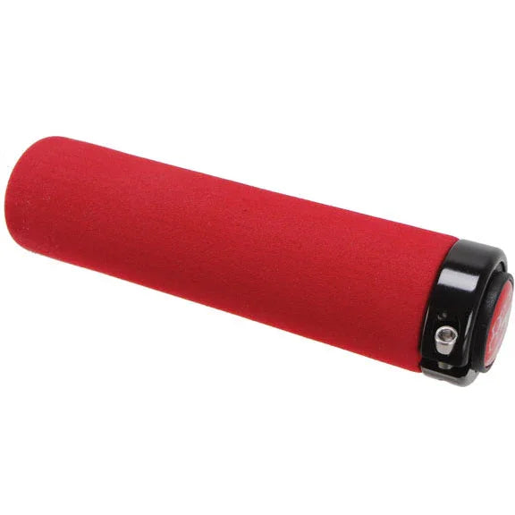 Locking MTB Straight Foam Grip Set Red - Bicycle Warehouse