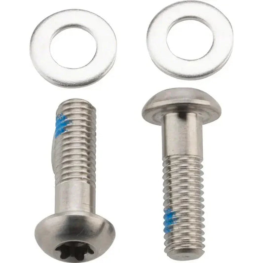 Flat Mount Disc Caliper Bracket Bolts 17mm Titanium - Bicycle Warehouse