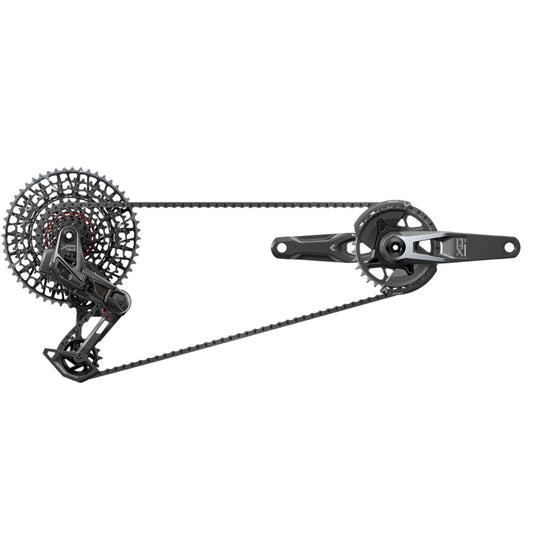 SRAM X0 T-Type Eagle V2 AXS Groupset 165mm Black - Bicycle Warehouse