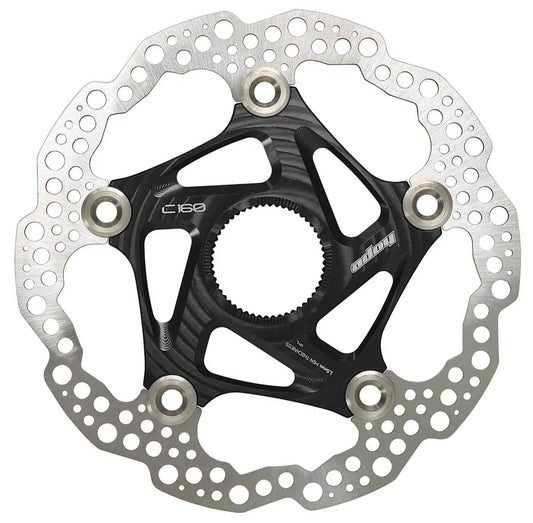 Center Lock Floating Rotor Floating/Wave 160mm Blk - Bicycle Warehouse