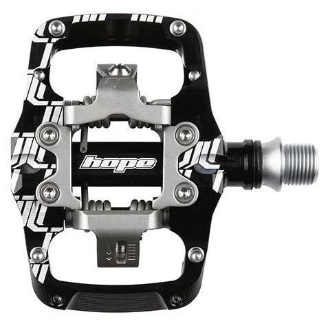 Union TC Pedals - Dual Sided Clipless with Platform 9/16" Black - Bicycle Warehouse