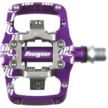 Union TC Pedals - Dual Sided Clipless with Platform 9/16" Purple - Bicycle Warehouse