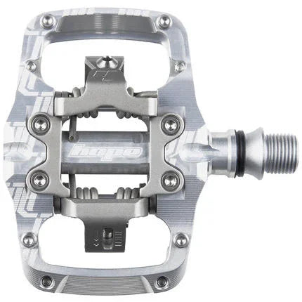 Union TC Pedals - Dual Sided Clipless with Platform 9/16" Silver - Bicycle Warehouse