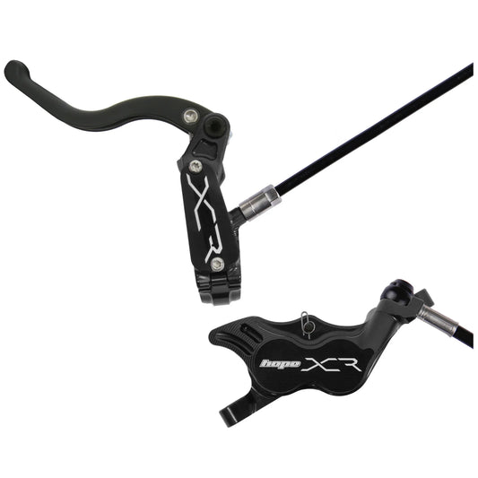 XCR Pro E4 Disc Brake and Lever Set - Front Hydraulic Post Mount Black - Bicycle Warehouse