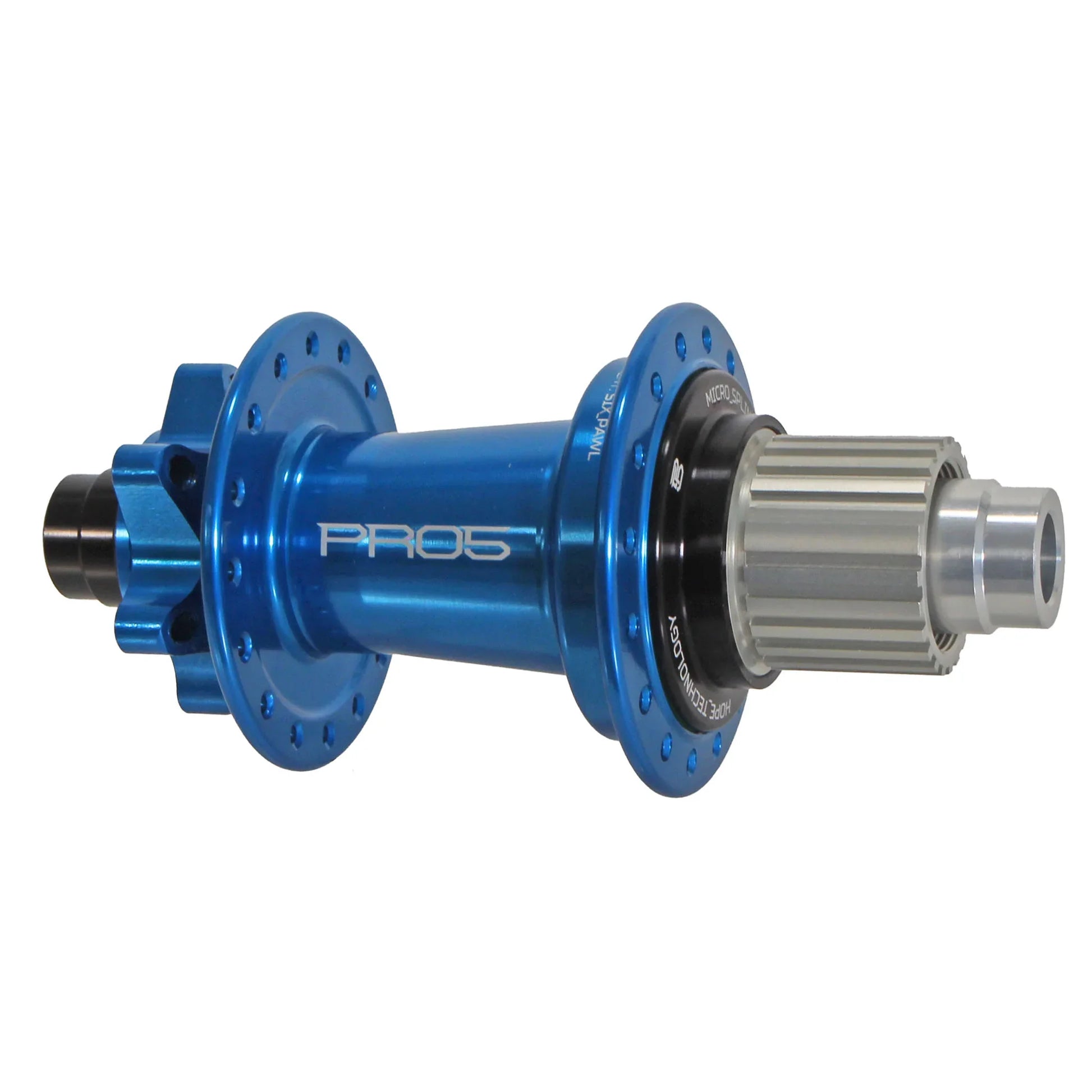 Pro 5 Rear Hub - 12 x 148mm 6-Bolt Micro Spline Blue 32H - Bicycle Warehouse