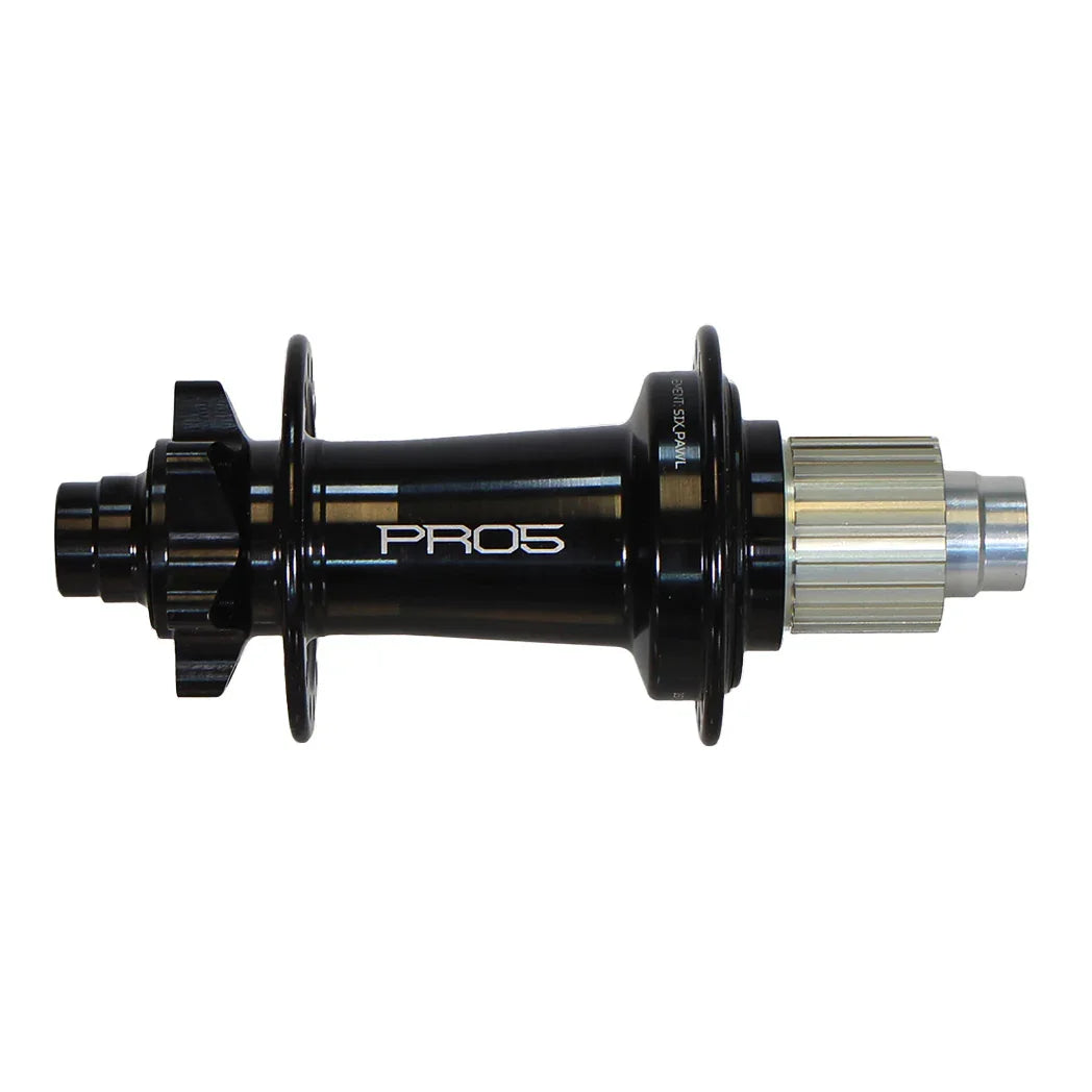 Pro 5 Rear Hub - 12 x 157mm 6-Bolt Micro Spline Black 32H - Bicycle Warehouse