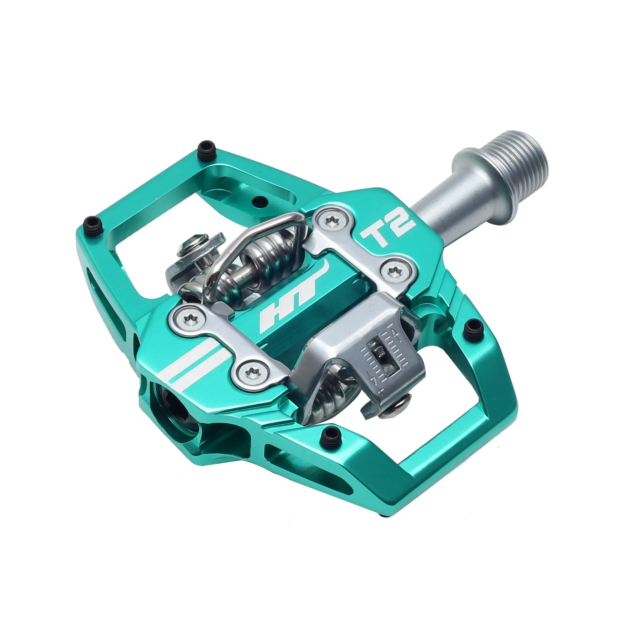 HT Components T2 Pedals - Dual Sided Clipless Platform Aluminum 9/16