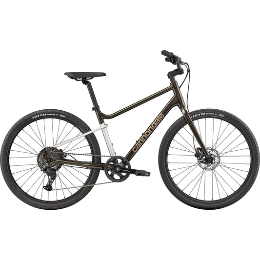 Treadwell 2 Obsidian bicycle with black frame, front disc brake, knobby tires