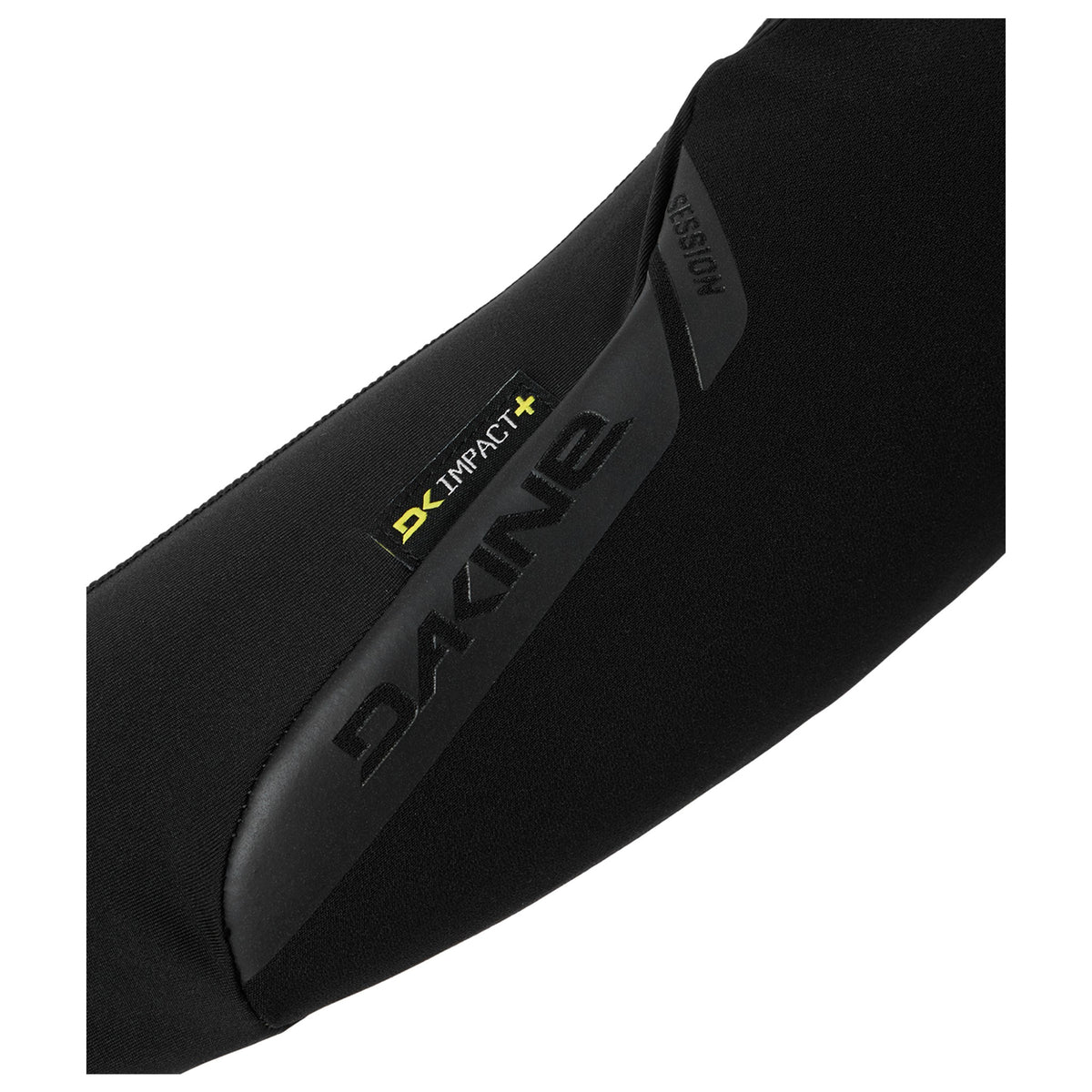Black elbow sleeve with large printed DRYMAX logo and small triangular label
