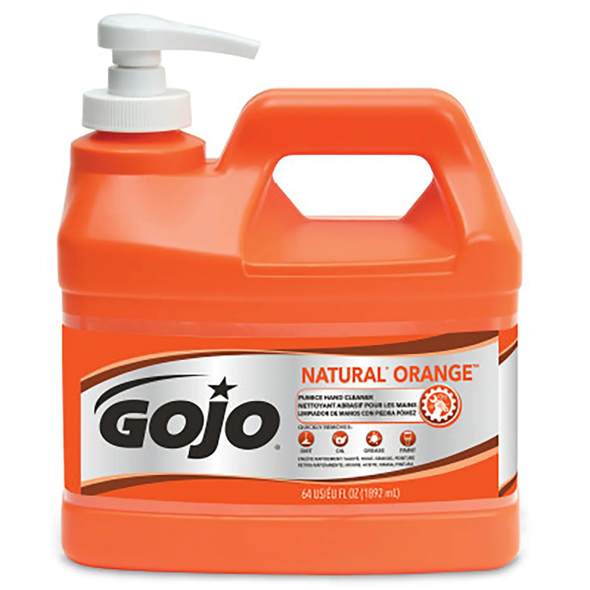 Gojo Orange Pumice Hand Cleaner 1/2 gallon w/pump - Bicycle Warehouse