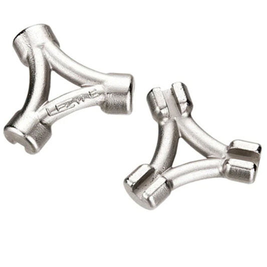 Lezyne 3-Way Triple Spoke Wrench 3.23 3.30 3.45mm: Silver - Bicycle Warehouse