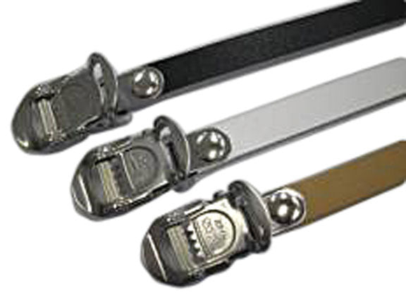 Leather Toe Straps 420mm Long Black - Bicycle Warehouse