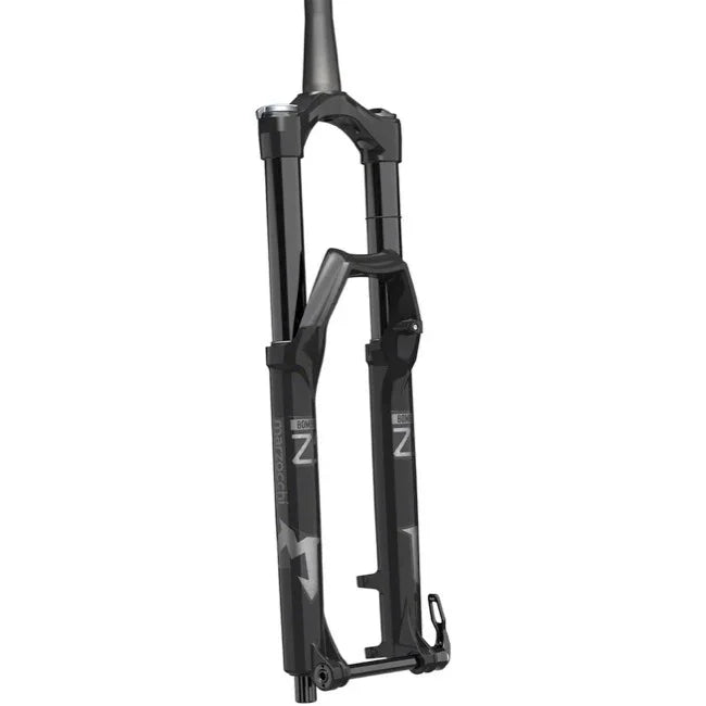 Marzocchi Bomber Z1 Suspension Fork - 29" 160 mm 15QR x 110 44mm Offset RAIL Sweep-Adjust Shiny BLK - Bicycle Warehouse
