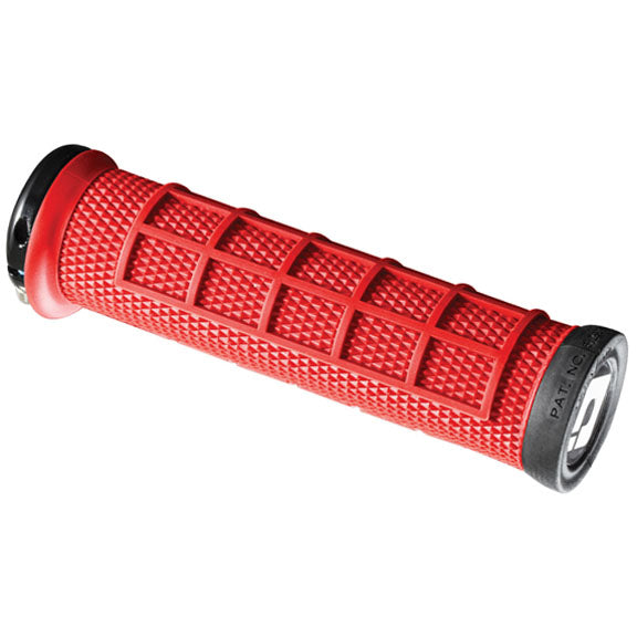 Elite Pro Grips - Burnt Red Black Lock-On - Bicycle Warehouse