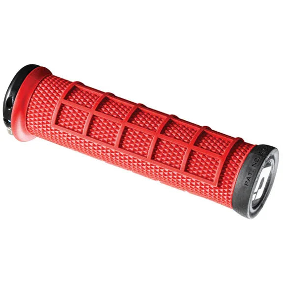Elite Pro Grips - Burnt Red Black Lock-On - Bicycle Warehouse