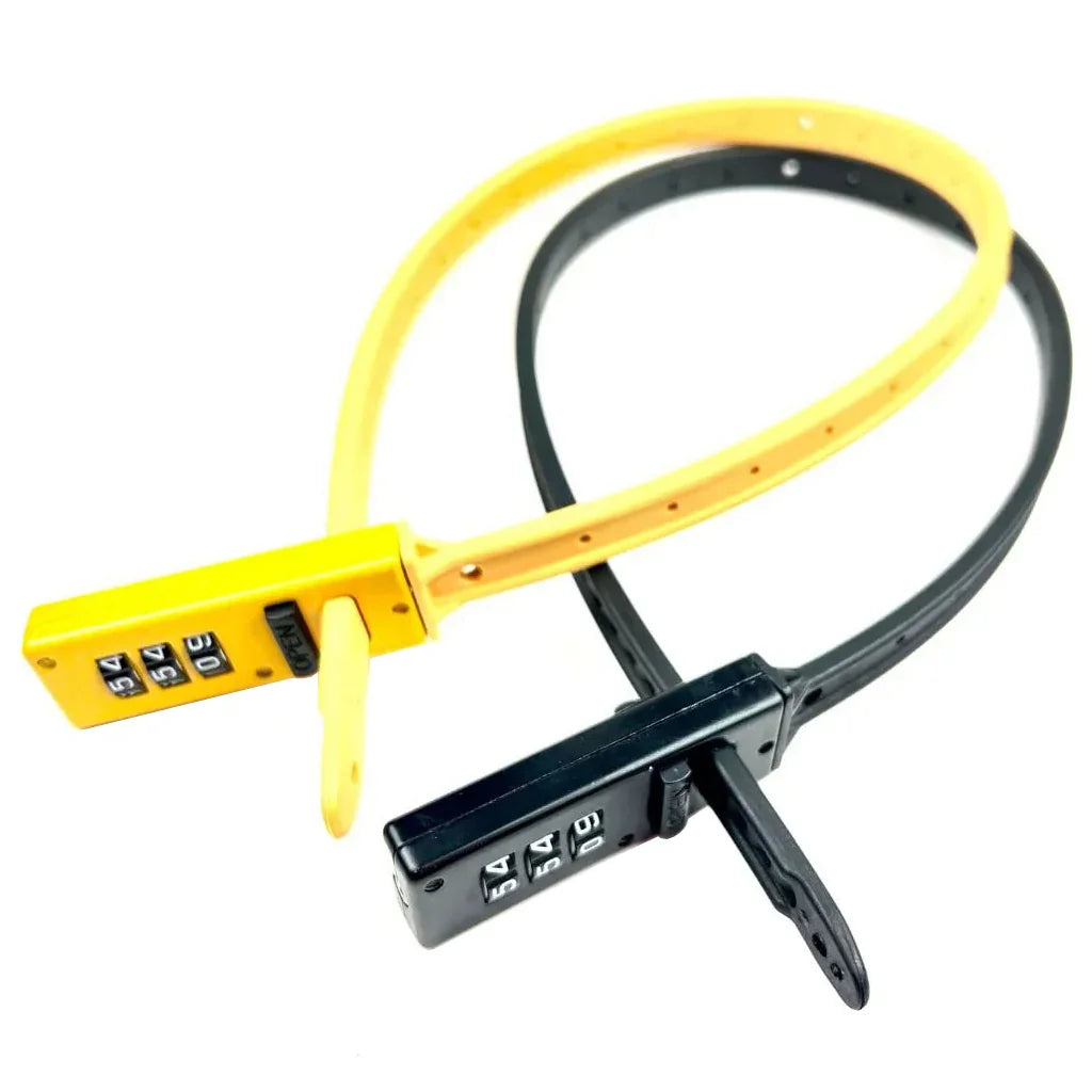 ZipLock Combo Lock - Black/Yellow Pack of 2 - Bicycle Warehouse
