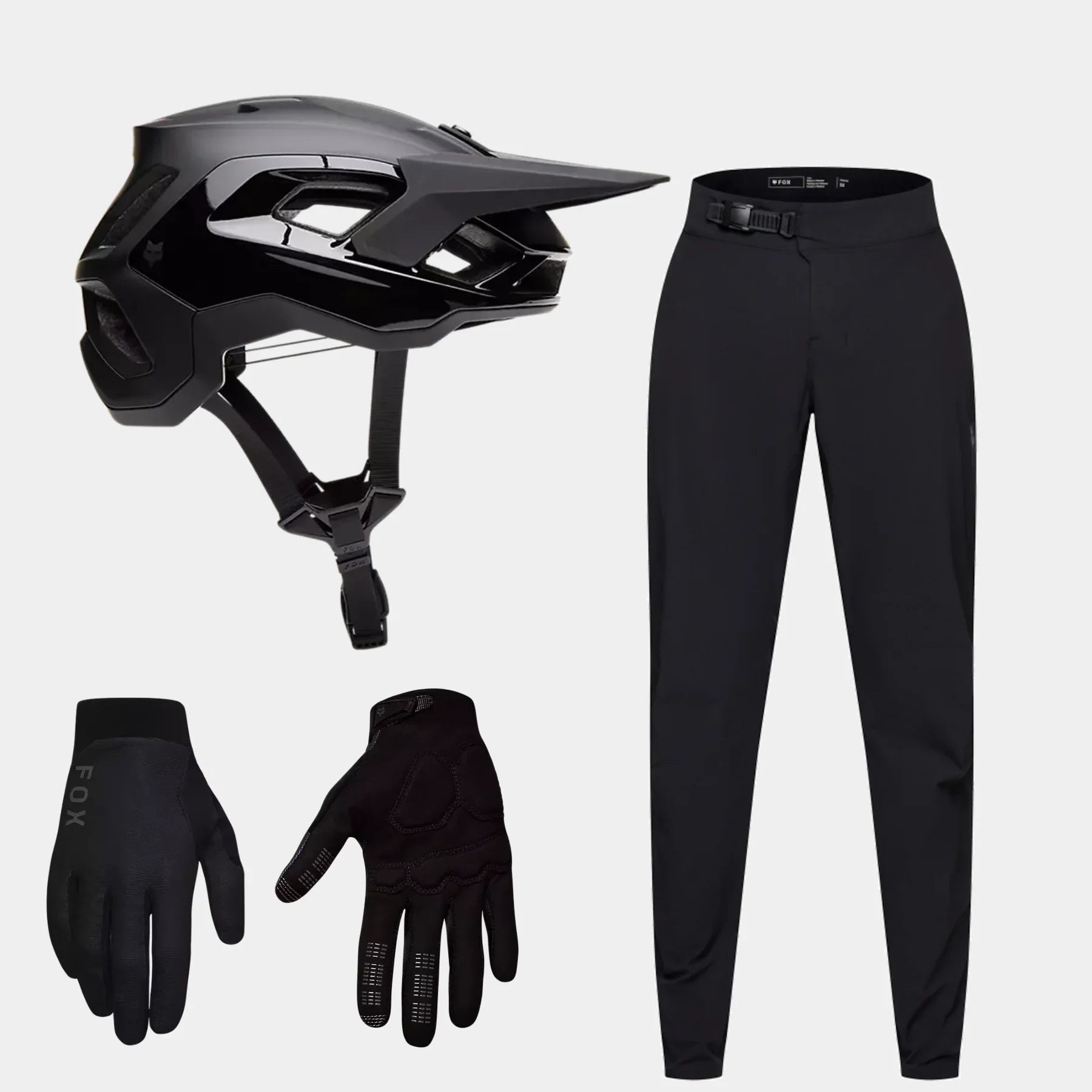 Fox MTB Core Bundle: Helmet, Pants & Gloves + Free Ship