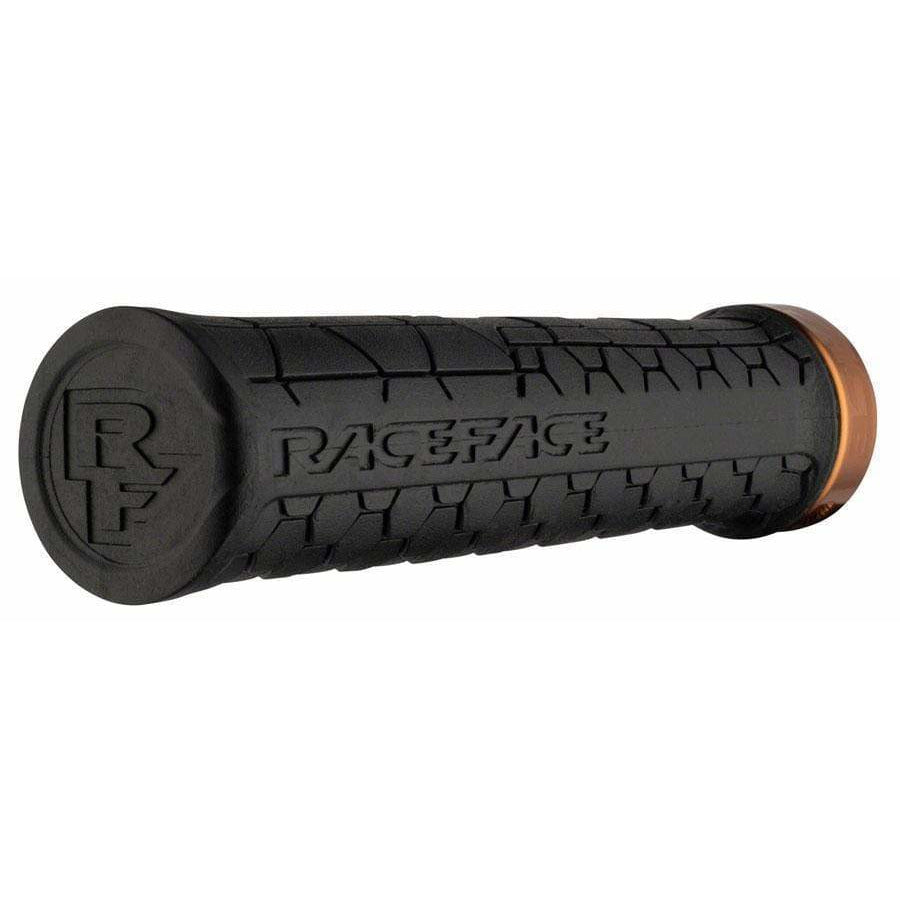 RaceFace Getta Bike Handlebar Grips - Gold, Lock-On, 33mm