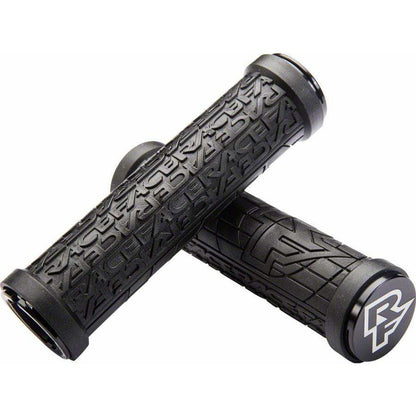 RaceFace Grippler Bike Handlebar Grips - Black, Lock-On, 30mm