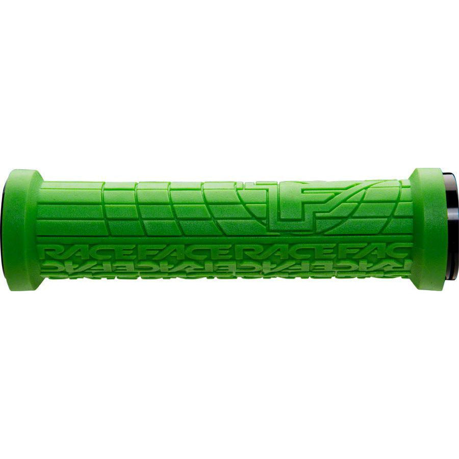 RaceFace Grippler Bike Handlebar Grips - Green, Lock-On, 30mm