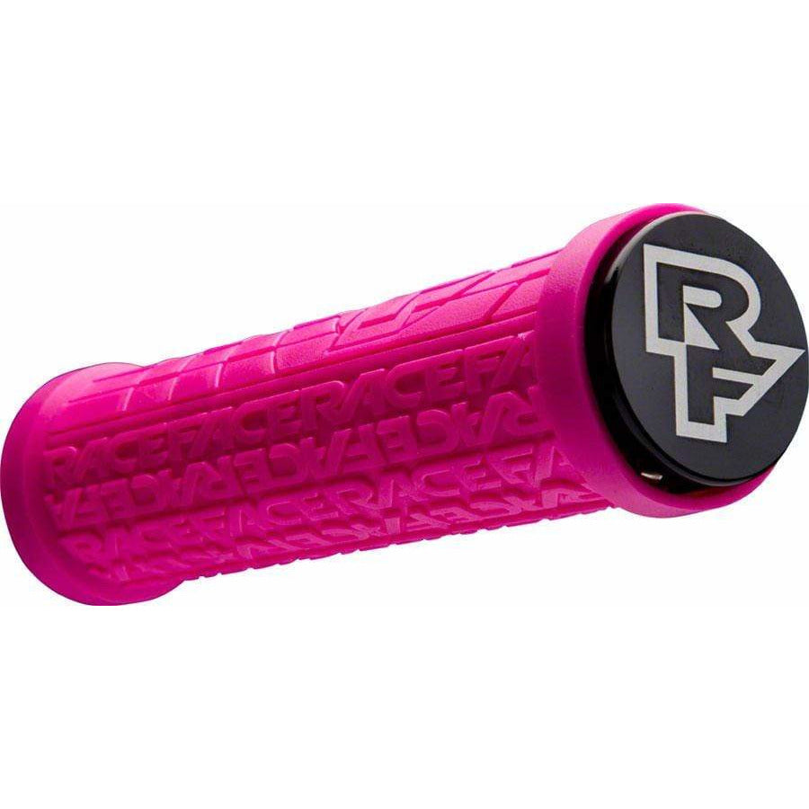 RaceFace Grippler Bike Handlebar Grips - Magenta, Lock-On, 33mm