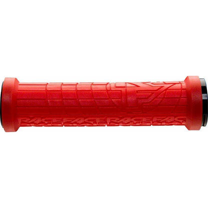 RaceFace Grippler Bike Handlebar Grips - Red, Lock-On, 33mm