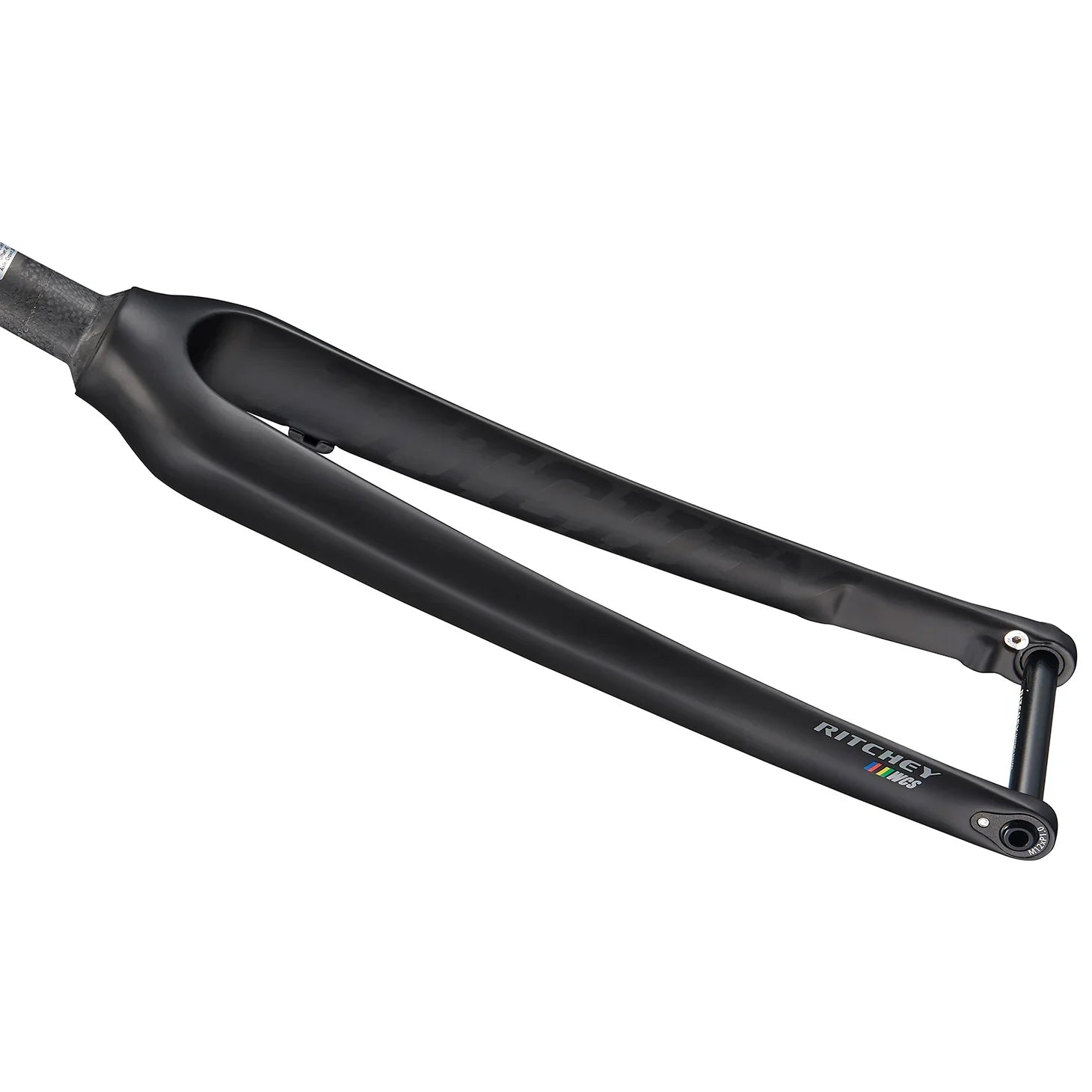 WCS Carbon Cross Disc Fork - Tapered 45mm Rake 12mm Thru Axle Flat Mount 2020 Model Matte Carbon - Bicycle Warehouse