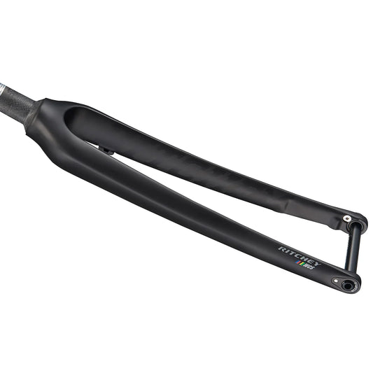 WCS Carbon Cross Disc Fork - Tapered 45mm Rake 12mm Thru Axle Flat Mount 2020 Model Matte Carbon - Bicycle Warehouse