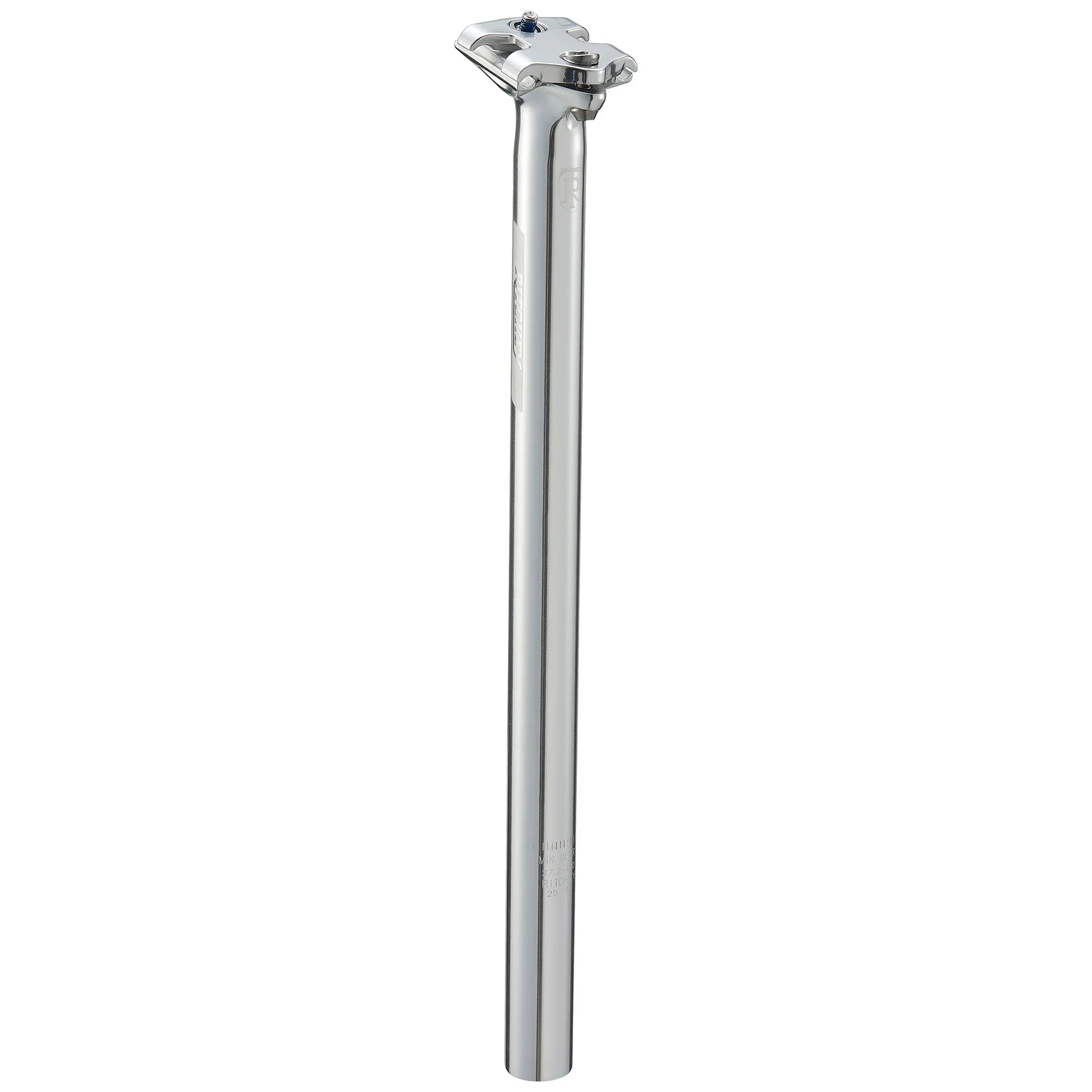 Classic Zero Seatpost - 27.2mm 400mm High Polish Silver - Bicycle Warehouse