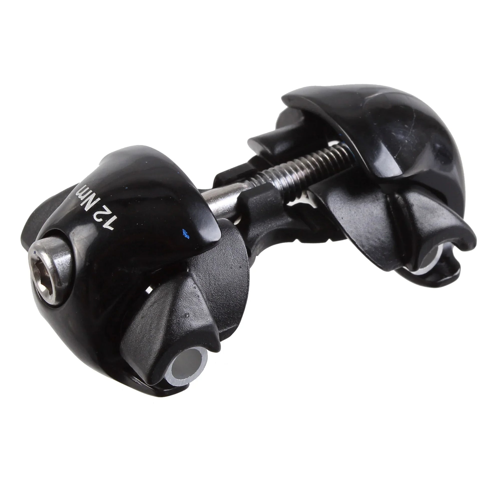 WCS 1-Bolt Seatpost Saddle Rail Clamp - Complete Set For Alloy Posts 8 x 8.5mm Rails BLK - Bicycle Warehouse