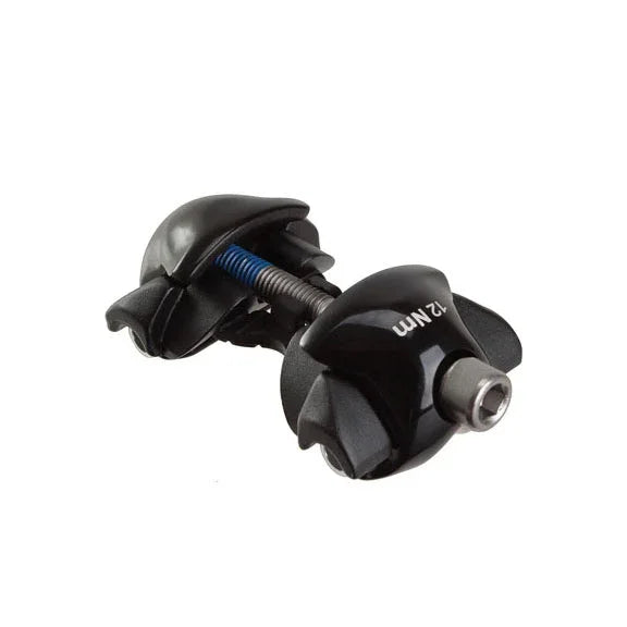 WCS 1-Bolt Seatpost Saddle Rail Clamp - Complete Set For Alloy Posts 7 x 7mm Rails BLK - Bicycle Warehouse