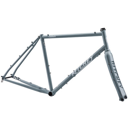 Outback Frameset - 700c/650b Steel Granite and Snow Large - Bicycle Warehouse