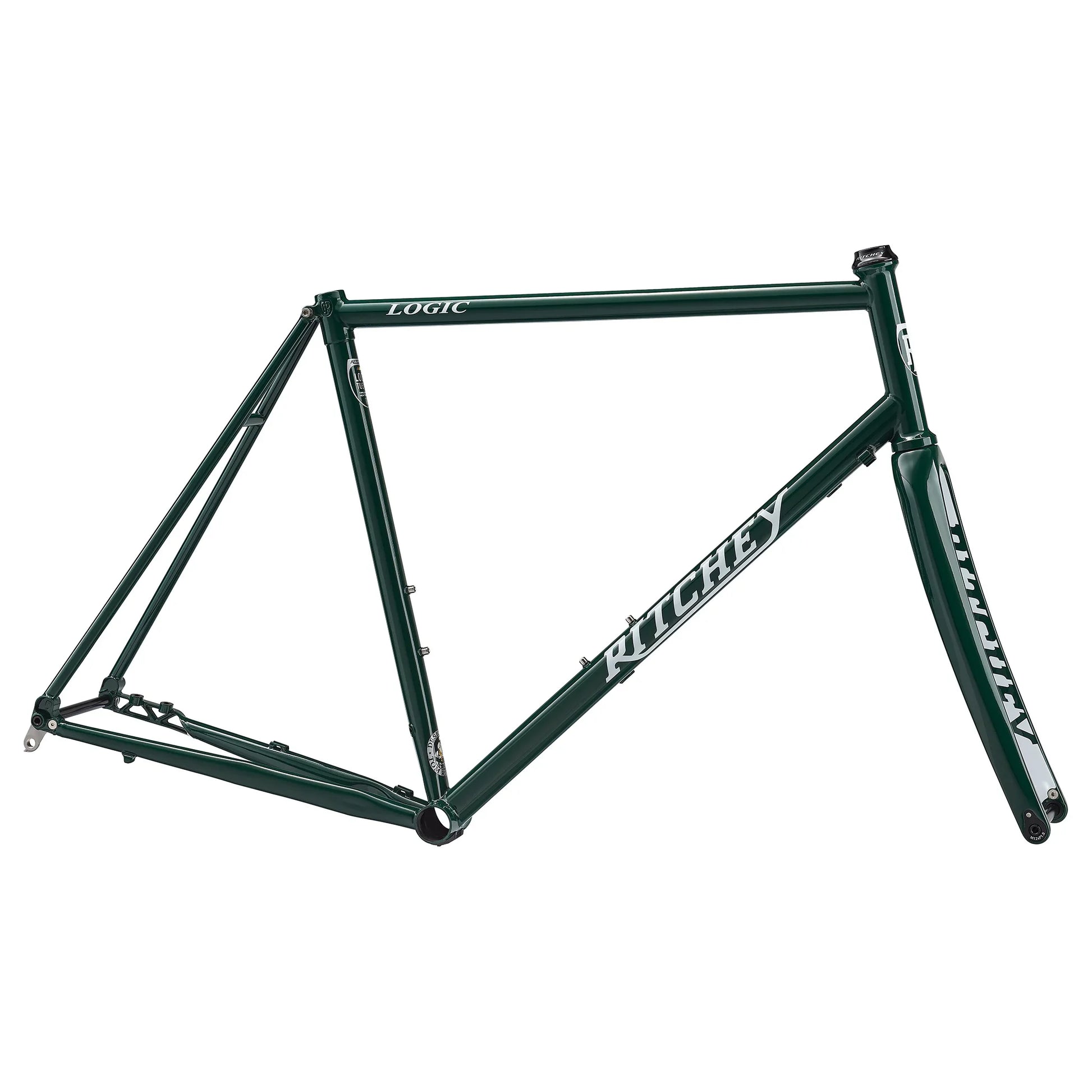 Road Logic Disc Frameset - 700c Steel Green 53cm - Bicycle Warehouse
