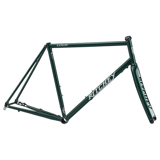 Road Logic Disc Frameset - 700c Steel Green 53cm - Bicycle Warehouse