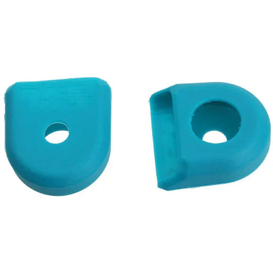RaceFace Crank Boots: For Carbon Cranks 2-Pack Turquoise - Bicycle Warehouse