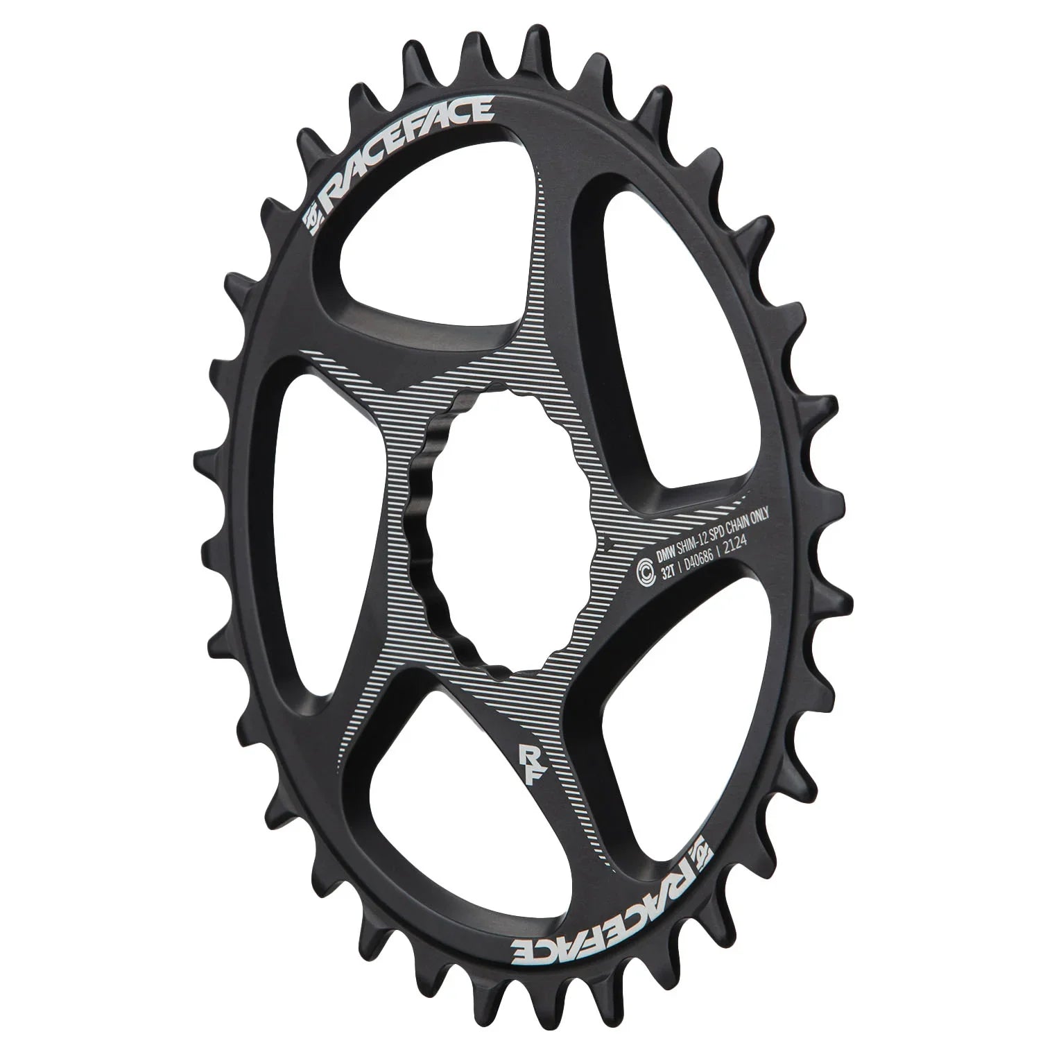 RaceFace Direct Mount Wide Chainring - 30t DM CINCH For Shimano 12-Speed HG+ Compatible Chain BLK - Bicycle Warehouse