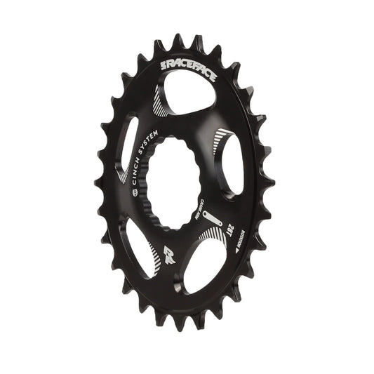 RaceFace RaceFace Narrow Wide Oval Chainring: Direct Mount CINCH 28t Black - Bicycle Warehouse