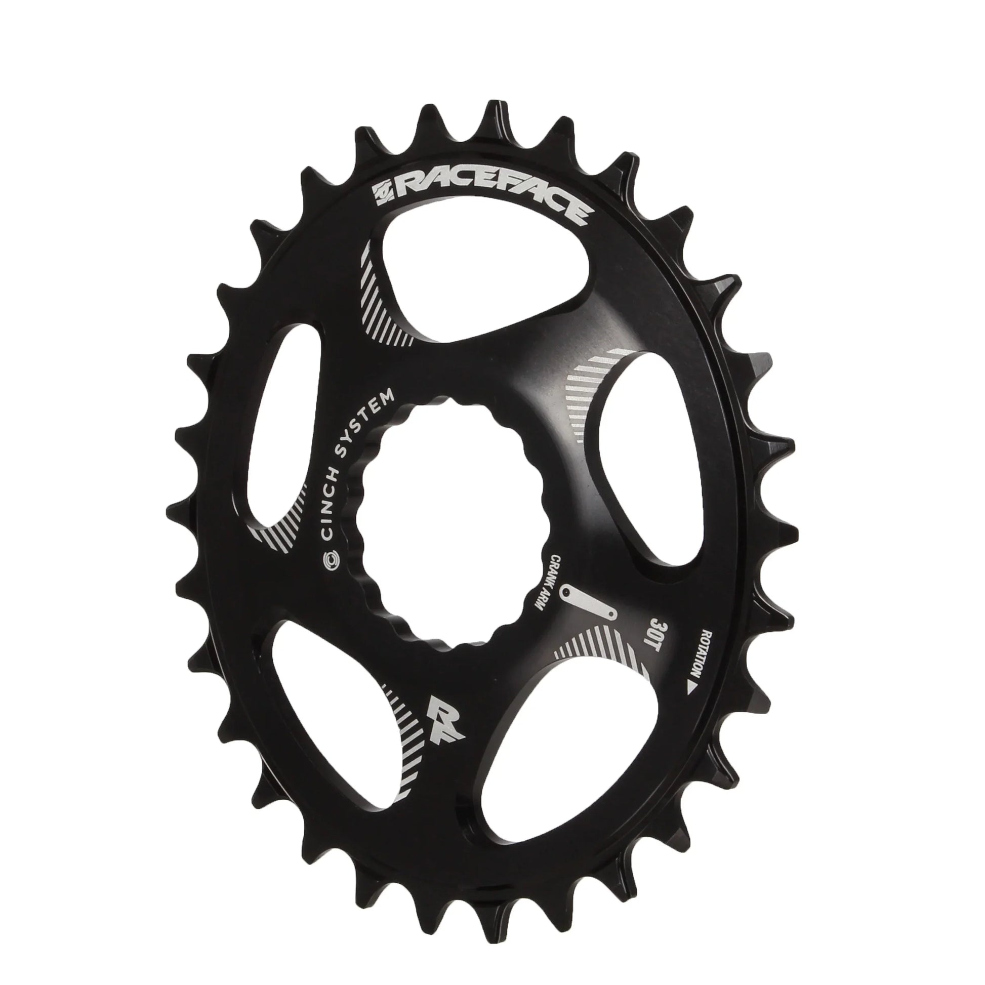 RaceFace RaceFace Narrow Wide Oval Chainring: Direct Mount CINCH 30t Black - Bicycle Warehouse