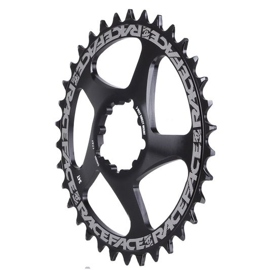 RaceFace Narrow Wide Chainring: Direct Mount 3-Bolt Compatible 34t Black - Bicycle Warehouse