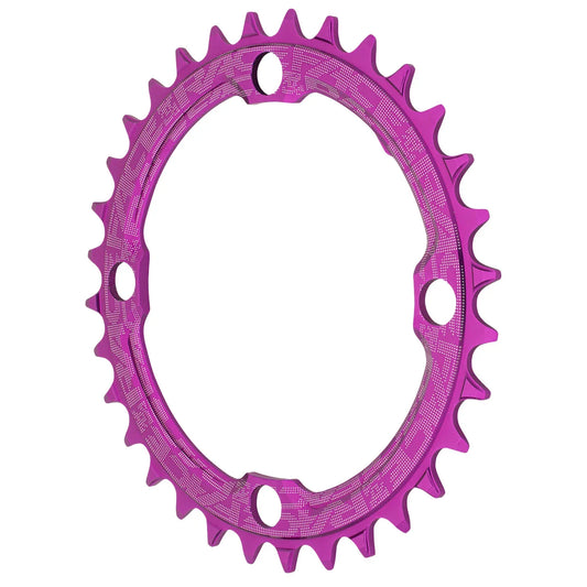 RaceFace 1x Narrow Wide Chainring - 32t 104 BCD 10-12 Speed 7075 Aluminum Purple - Bicycle Warehouse