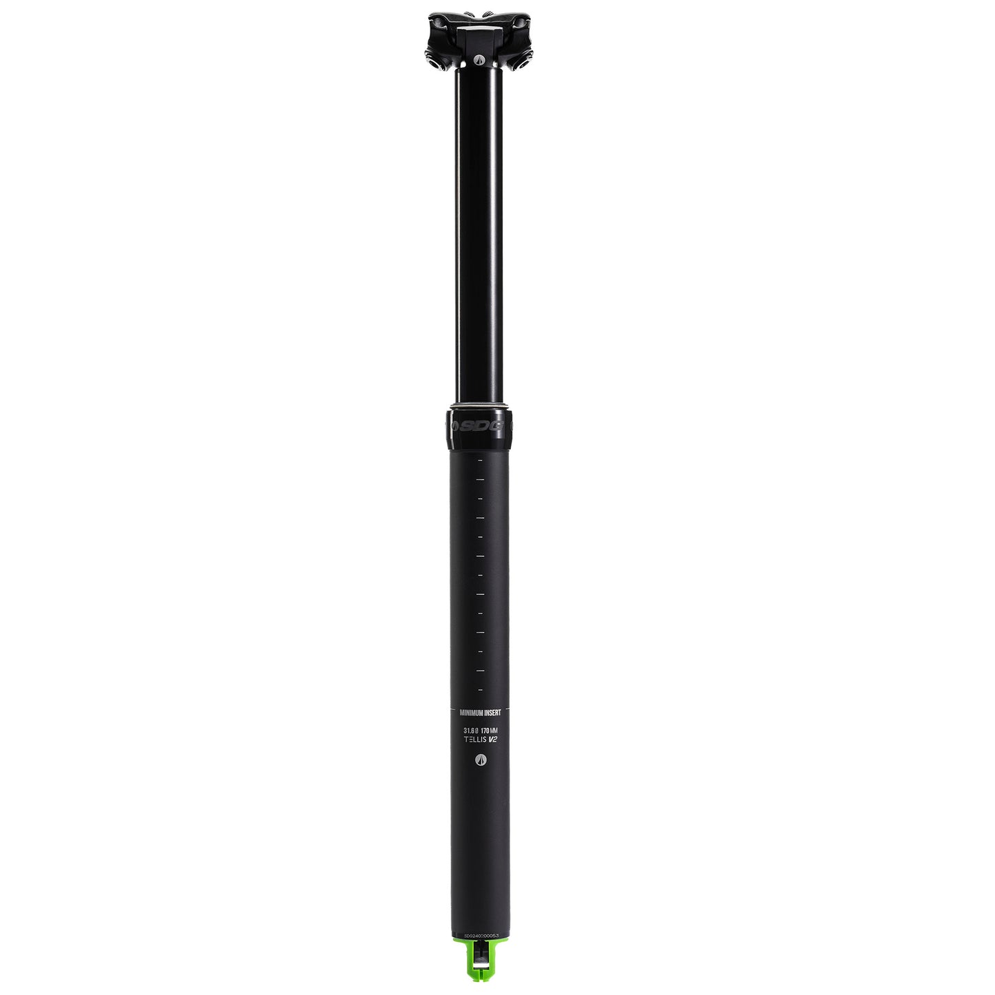 Tellis V2 Dropper Seatpost (75mm) 30.9mm Black - Bicycle Warehouse